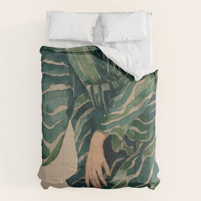 Figurative Illustration Woman Comforter Gallery Image 1