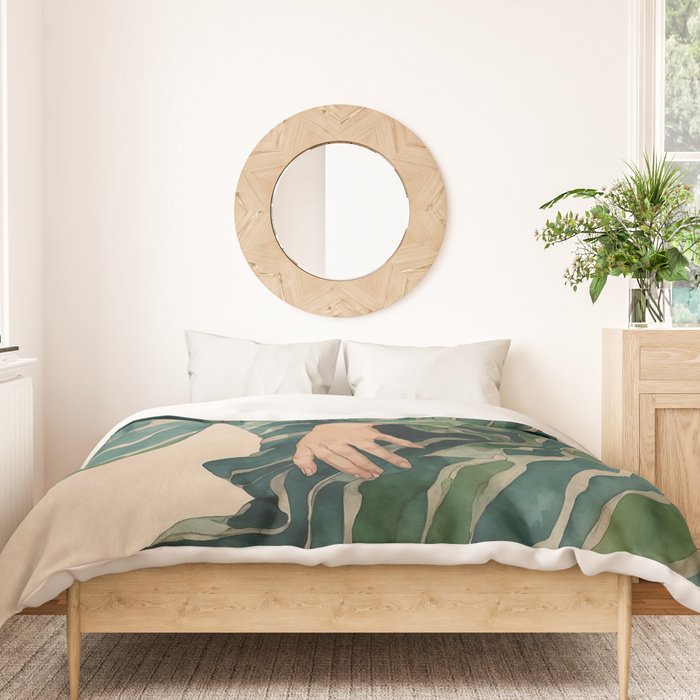 Figurative Illustration Woman Duvet Cover Gallery Image 3