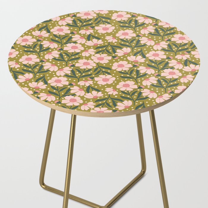 Pink and Green Floral Dream  Side Table Gallery Image 2