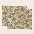 Pink and Green Floral Dream  Placemat Gallery Image 1