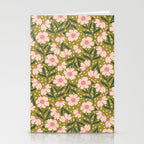 Pink and Green Floral Dream  Stationery Card Gallery Image 2