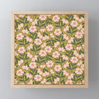 Pink and Green Floral Dream  Mini Art Print Gallery Image 1