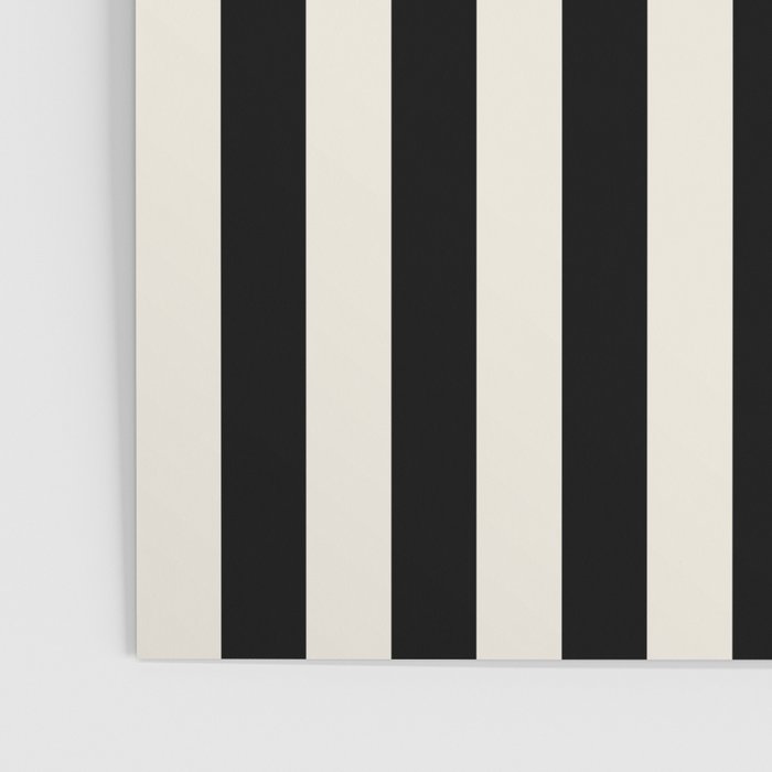 Broad Stripe - black and alabaster Poster Gallery Image 3