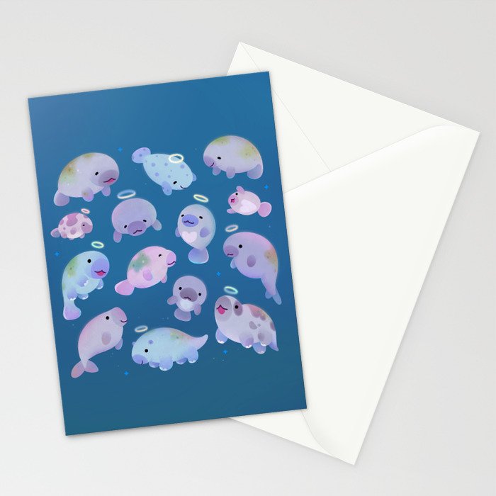 Sea cow (Sirenians) Stationery Card Gallery Image 2