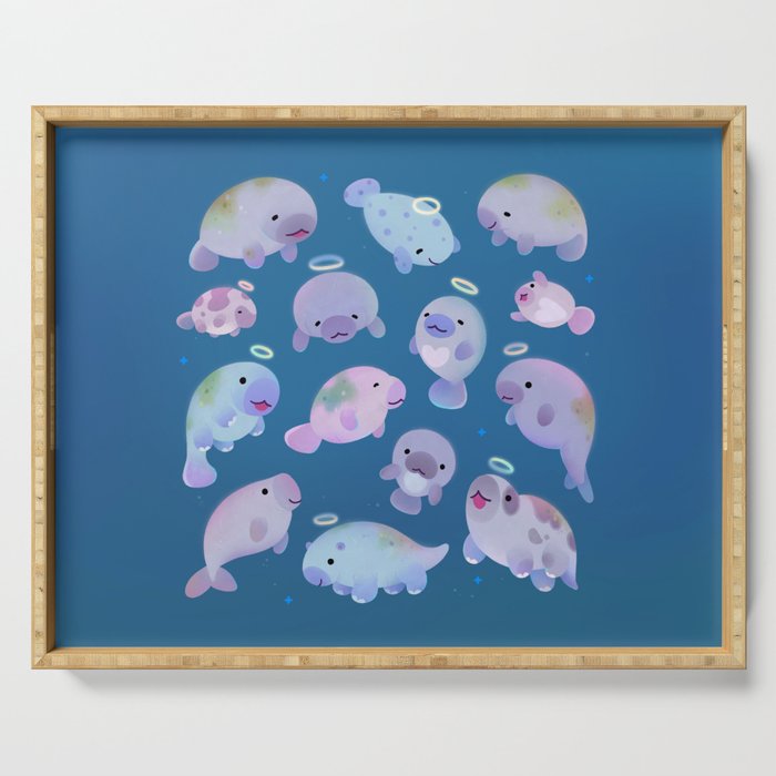 Sea cow (Sirenians) Serving Tray Gallery Image 1