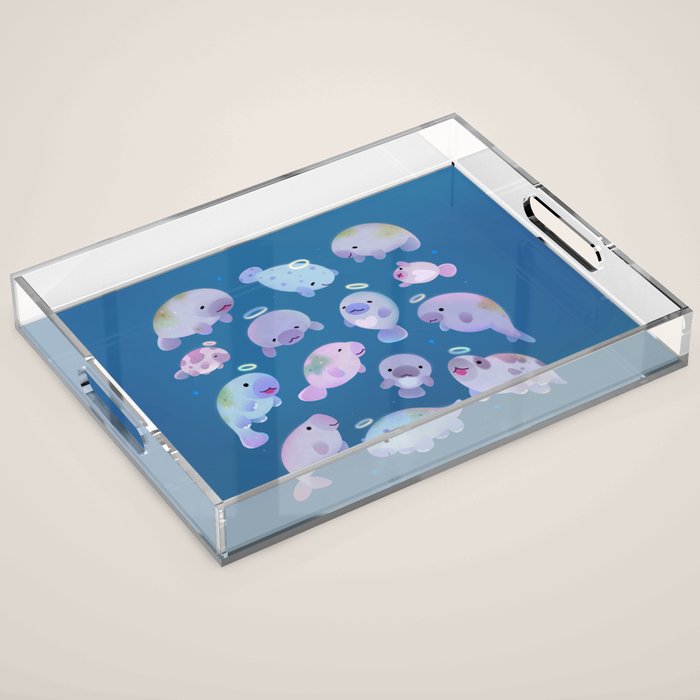 Sea cow (Sirenians) Acrylic Tray Gallery Image 1