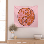 Cancer Yin Yang Wall Tapestry Gallery Image 2
