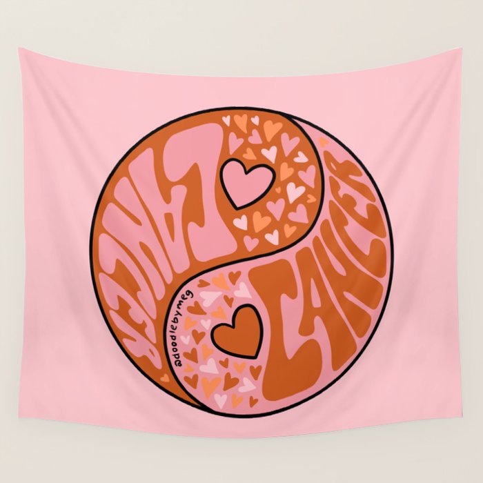 Cancer Yin Yang Wall Tapestry Gallery Image 1