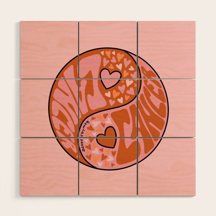 Cancer Yin Yang Wood Wall Art Gallery Image 1