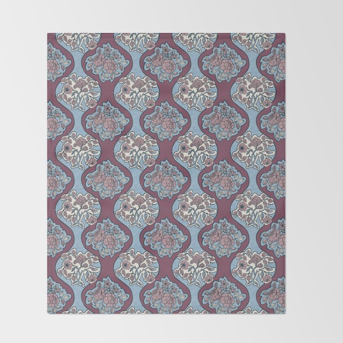 Antique Floral Beauty PB Throw Blanket Gallery Image 2
