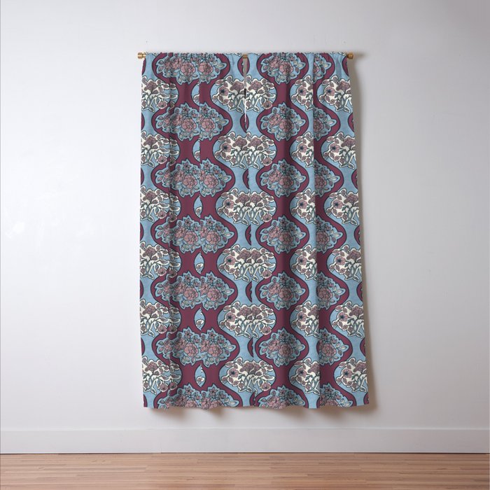 Antique Floral Beauty PB Window Curtain Gallery Image 3