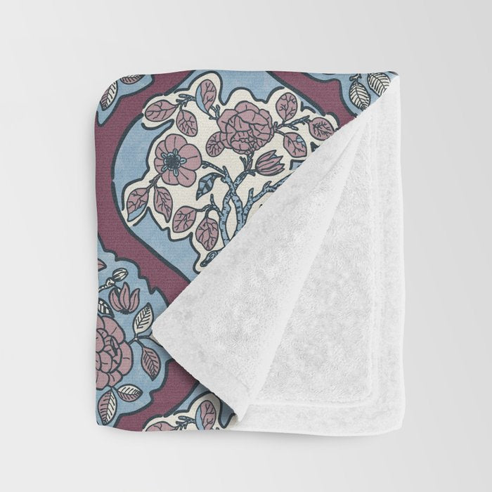 Antique Floral Beauty PB Throw Blanket Gallery Image 3