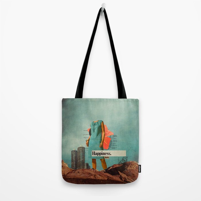 Happiness Here Tote Bag Gallery Image 2
