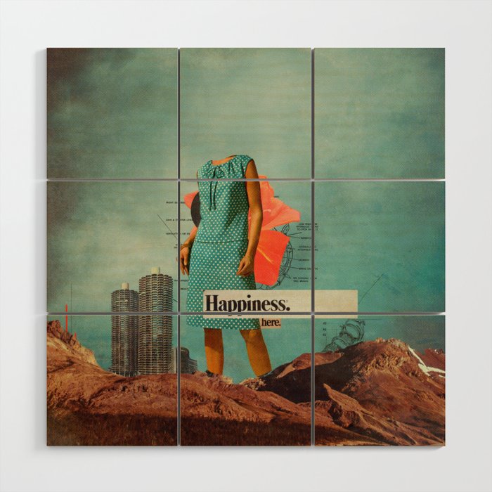 Happiness Here Wood Wall Art Gallery Image 1