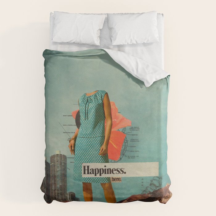 Happiness Here Duvet Cover Gallery Image 1