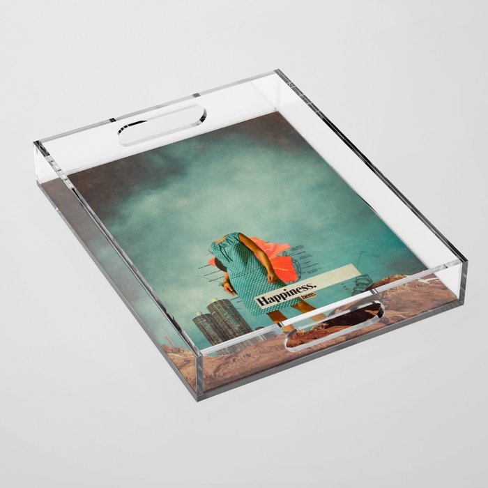 Happiness Here Acrylic Tray Gallery Image 1