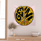 Gemini Peace Sign Wall Tapestry Gallery Image 2