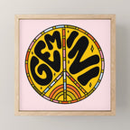 Gemini Peace Sign Mini Art Print Gallery Image 1