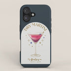 Dry Martini Cocktail Zodiac Sign iPhone Case Gallery Image 1
