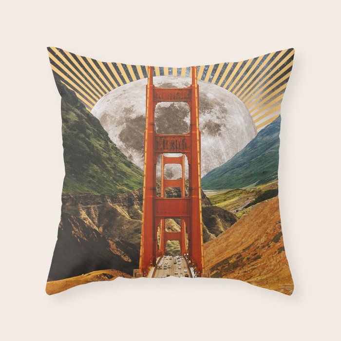Bridge to Fantasy Land Throw Pillow Gallery Image 1