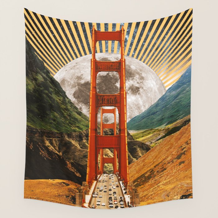 Bridge to Fantasy Land Wall Tapestry Gallery Image 1