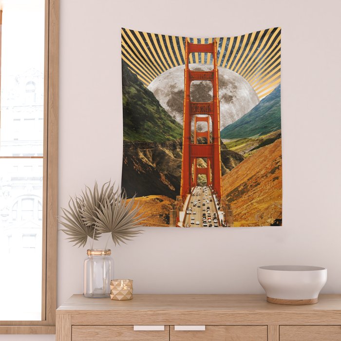 Bridge to Fantasy Land Wall Tapestry Gallery Image 2