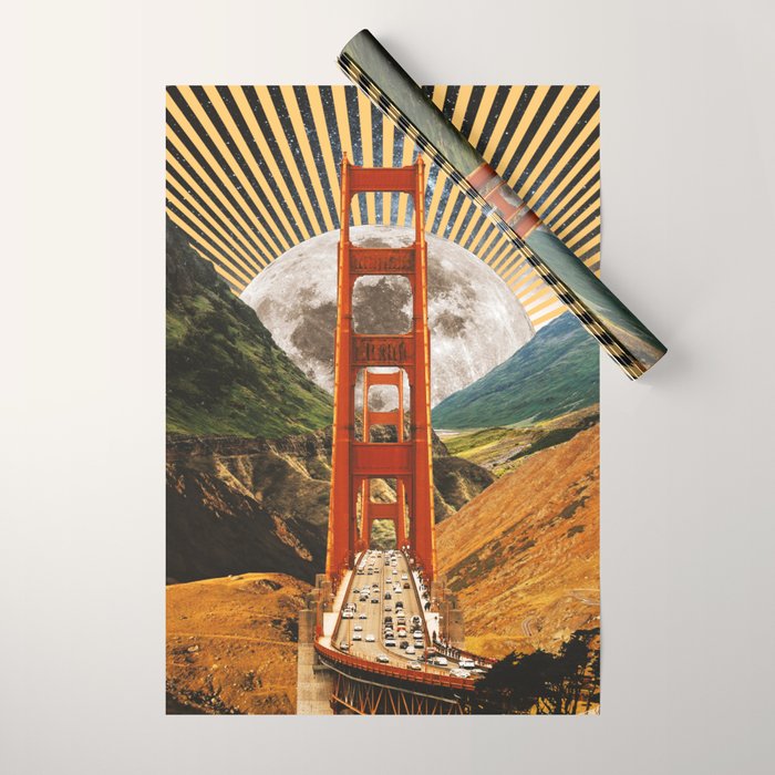 Bridge to Fantasy Land Wrapping Paper Gallery Image 1
