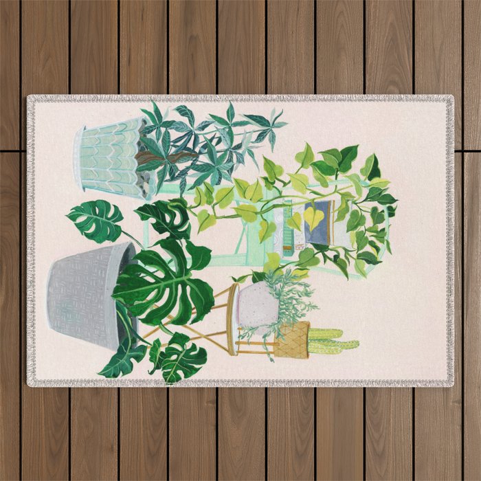 House plants Outdoor Rug Gallery Image 1