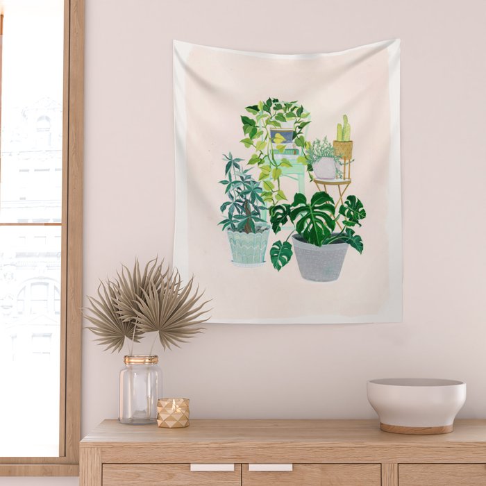 House plants Wall Tapestry Gallery Image 2