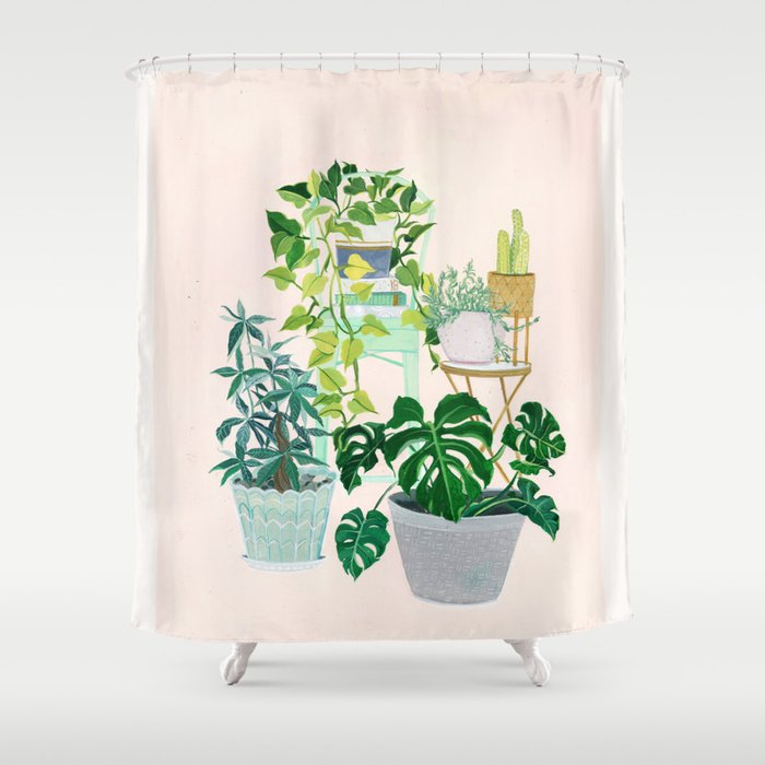 House plants Shower Curtain Gallery Image 1