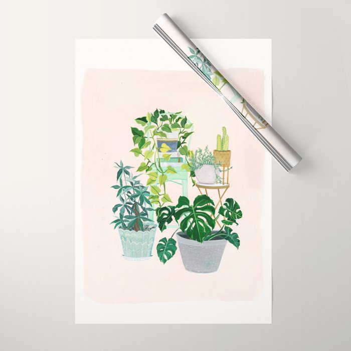 House plants Wrapping Paper Gallery Image 1