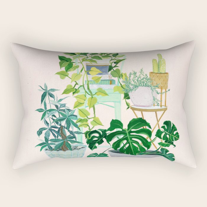 House plants Rectangular Pillow Gallery Image 2