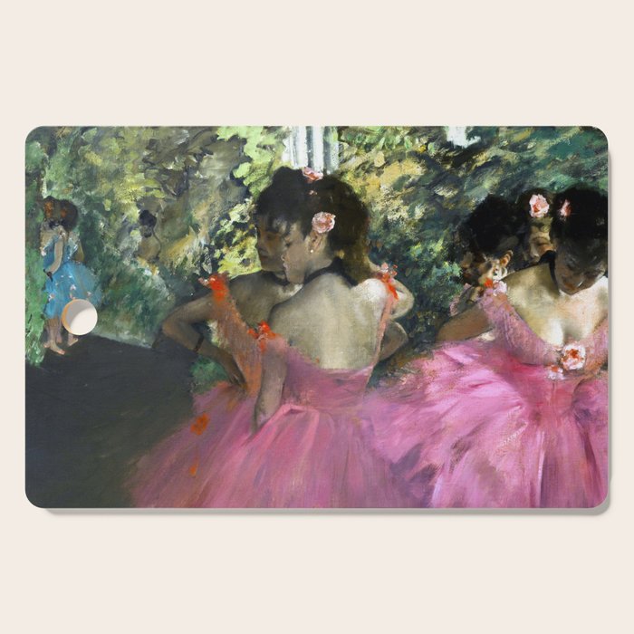 Edgar Degas Dancers in Pink Cutting Board Gallery Image 1