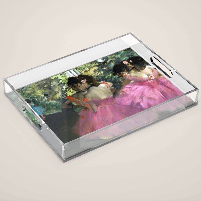 Edgar Degas Dancers in Pink Acrylic Tray Gallery Image 1