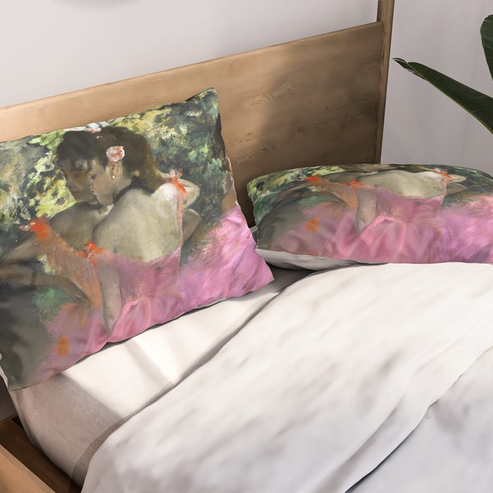 Edgar Degas Dancers in Pink Pillow Sham Gallery Image 2