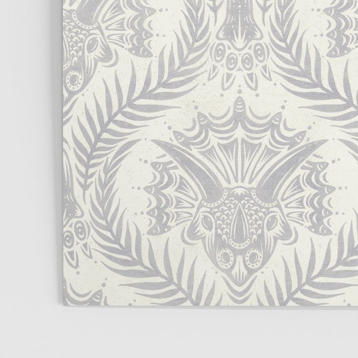 Triceratops Damask Poster Gallery Image 3