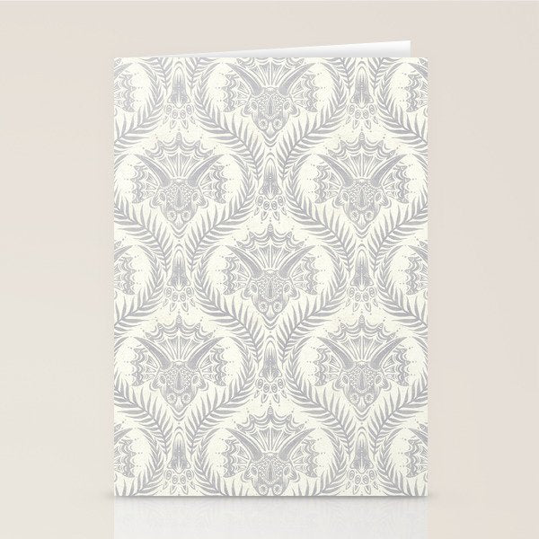 Triceratops Damask Stationery Card Gallery Image 2