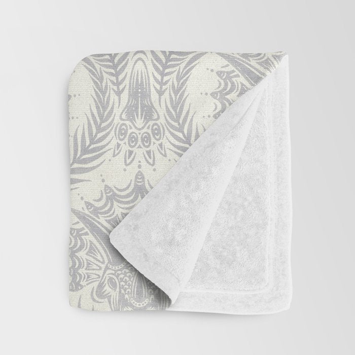 Triceratops Damask Throw Blanket Gallery Image 3