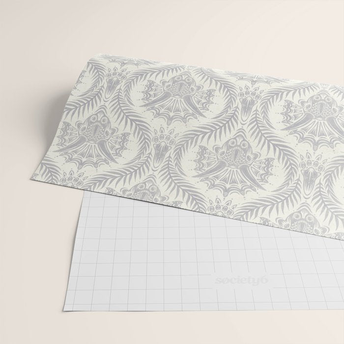Triceratops Damask Wrapping Paper Gallery Image 2