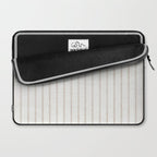AEGEAN WIDE SPACED TICKING JUTE Laptop Sleeve Gallery Image 2
