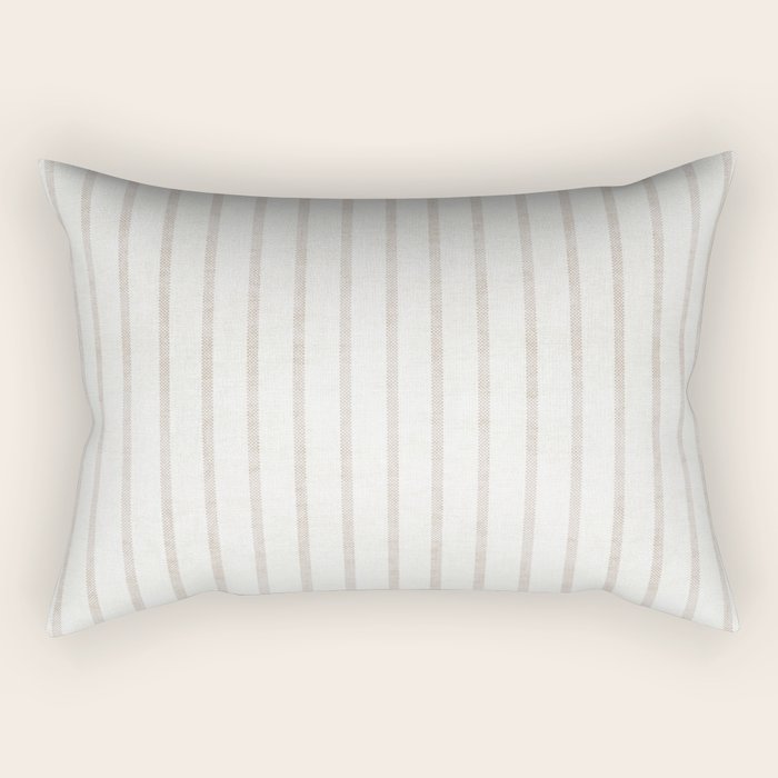 AEGEAN WIDE SPACED TICKING JUTE Rectangular Pillow Gallery Image 1