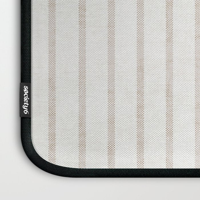 AEGEAN WIDE SPACED TICKING JUTE Laptop Sleeve Gallery Image 3