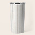 AEGEAN WIDE SPACED TICKING JUTE Travel Mug Gallery Image 1