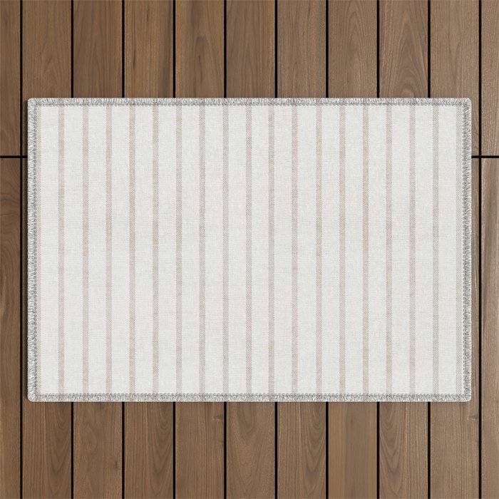 AEGEAN WIDE SPACED TICKING JUTE Outdoor Rug Gallery Image 1