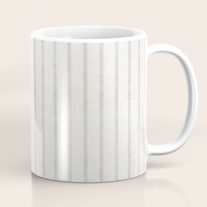 AEGEAN WIDE SPACED TICKING JUTE Coffee Mug Gallery Image 1