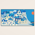 Sunny Santorini Desk Mat Gallery Image 3