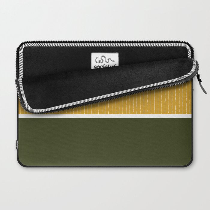 Mustard & Olive Laptop Sleeve Gallery Image 2