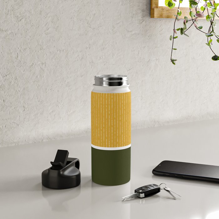 Mustard & Olive Water Bottle Gallery Image 4