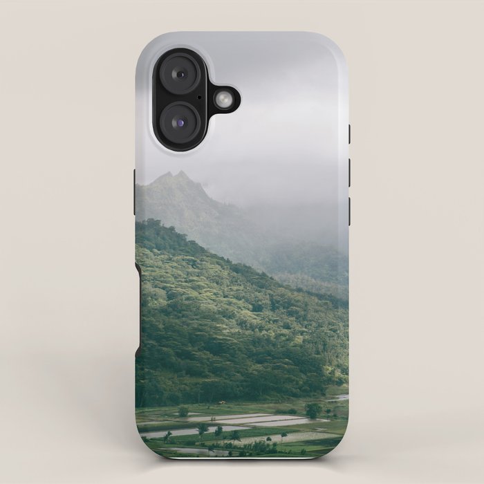 Hanalei Taro Fields - Hawaii Tropical Nature, Landscape Photography iPhone Case Gallery Image 1