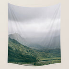Hanalei Taro Fields - Hawaii Tropical Nature, Landscape Photography Wall Tapestry Gallery Image 4